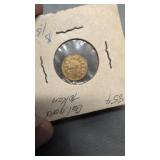 1854 California gold token