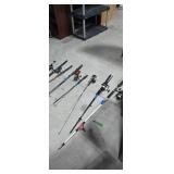 Lot of fishing rods
