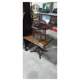Birdcage with small mahogany stand