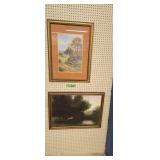 Pair of framed prints