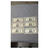 6- $1silver certificates