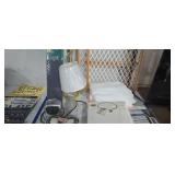 Towels linens lamp gate mini blinds