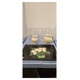 Glassware and serving tray