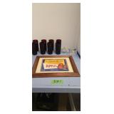 Vintage Ruby glasses and HC Richardson apples