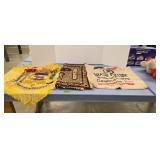 Southern States canvas grass bag throw rug flag