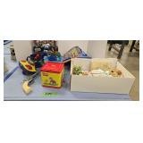 Vintage toys Jack in the boxes boys bear doll etc