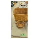 Pair of longaberger baskets