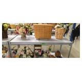 Longaberger basket floral decorations etc