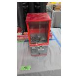 Vintage gum ball machine with key 14 inches tall