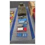 Vintage army tank cars trucks as shown