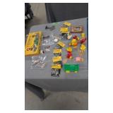 Lot of vintage toys animal figures as shown