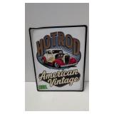 Hot rod American vintage metal sign 14 x18