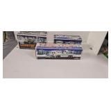 3 Hess trucks as shown