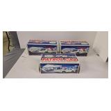 3 Hess trucks as shown