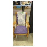 Antique oak rocking chair