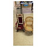 Pair of antique Childs rocking chairs