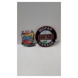 Mopar Hemi Garage Sign 12-in Diameter And Hot