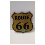 Route 66 wooden sign 13.5 x14