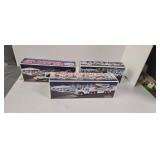 3 Hess trucks as shown