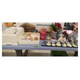 Christmas manger scene and decorations