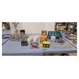 MCM glass holder stemware ashtrays etc