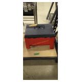 Work stool toolbox combination