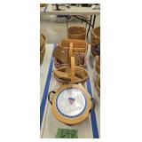 Five longaberger baskets