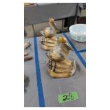 Pair of figural birds