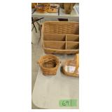 Three longaberger baskets