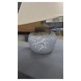 Art deco floral table lamp