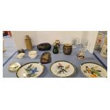 Danbury mint bird plates beer mugs etc