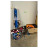 Christmas and Halloween blow up yard decorations