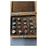 Vintage costume jewelry rings