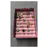 Vintage costume jewelry rings