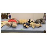 Vintage stuffed animals as shown