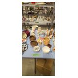 Animal figures in glassware as shown