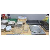 Dishes muffin tins trays etc