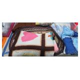 Lots of blankets and afghans