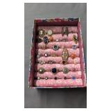 Vintage costume jewelry rings