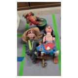 Vintage marionette puppets