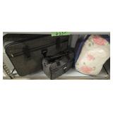 Suitcases and blanket