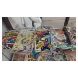 Shelf lot of vintage comic books