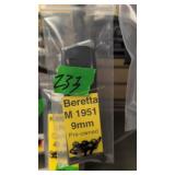 Beretta m1951 9 mm clip pre-owned
