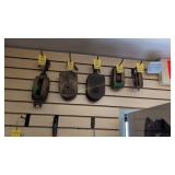 Set Of Five Antique Block Pulleys