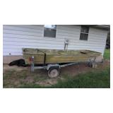 16-Ft Jon boat with Cox trailer