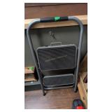 Folding Stool Clock Ammo Box Broom And Dustpan