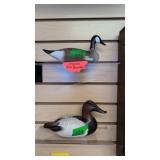 Pair Of Hand Carved Painted Duck And Goose Decoy