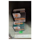 Three boxes NSI 20 gauge shells two number eight