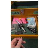 Content of tool cabinet jigs shotgun sights case