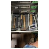 Lot of hammers files etc two drawers full